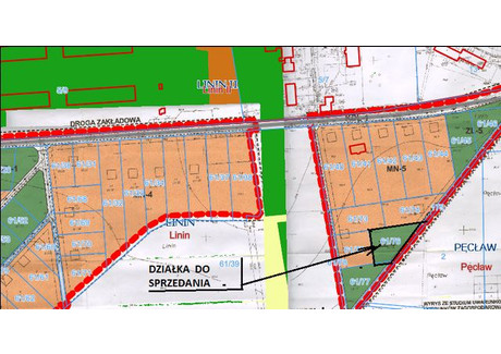 Działka na sprzedaż - Linin, 1700 m², 34 000 PLN, NET-13905/01437/K/SYL