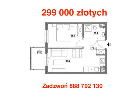 Mieszkanie na sprzedaż - Tadeusza Kościuszki Chorzów, 35,5 m², 299 000 PLN, NET-779119