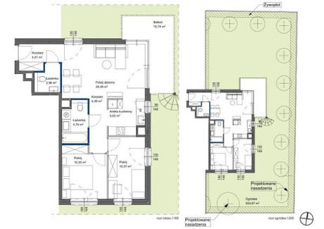 Mieszkanie na sprzedaż - Ostródzka Białołęka, Warszawa, Białołęka, Warszawa, 63,62 m², 790 000 PLN, NET-955009