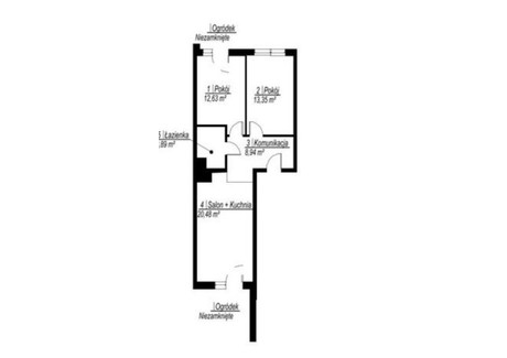 Mieszkanie na sprzedaż - Podolany, Poznań-Jeżyce, Poznań, 55,48 m², 537 618 PLN, NET-806256