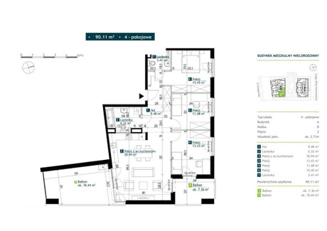 Mieszkanie na sprzedaż - Szeligowska Bemowo, Warszawa, Bemowo, Warszawa, 90,11 m², 1 524 010 PLN, NET-167057