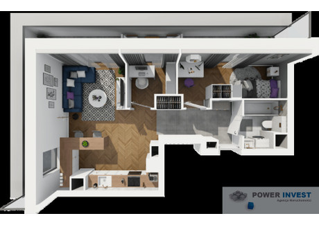 Mieszkanie na sprzedaż - Kraków-Podgórze, Kraków, 42,88 m², 1 000 176 PLN, NET-26357/7649/OMS