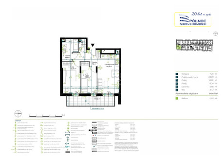 Mieszkanie na sprzedaż - Praga-Południe, Warszawa, 60,45 m², 865 000 PLN, NET-119566/3877/OMS