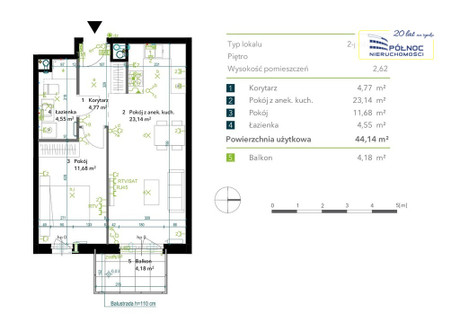 Mieszkanie na sprzedaż - Praga-Południe, Warszawa, 44,14 m², 677 000 PLN, NET-120580/3877/OMS