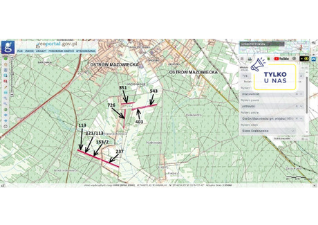 Działka na sprzedaż - Stara Grabownica, Ostrów Mazowiecka, Ostrowski, 11 800 m², 175 000 PLN, NET-45219/3877/OGS