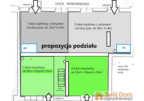 Lokal usługowy na sprzedaż - Nowowiejska Plac Grunwaldzki, Śródmieście, Wrocław, 131 m², 1 199 000 PLN, NET-S201663