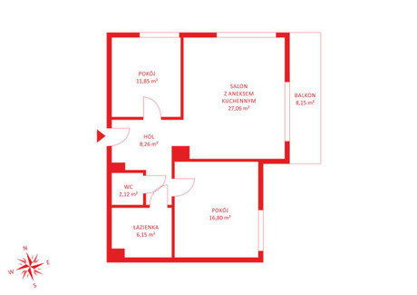 Mieszkanie na sprzedaż - Rybaki Górne Śródmieście, Gdańsk, 74,51 m², 1 490 200 PLN, NET-PH397322