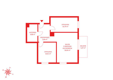 Mieszkanie na sprzedaż - Ametystowa Łostowice, Gdańsk, 49,96 m², 529 532 PLN, NET-PH619856