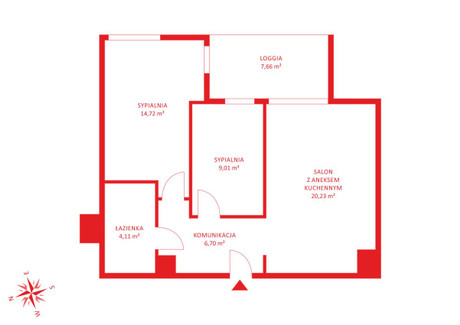 Mieszkanie na sprzedaż - Postępu Mokotów, Warszawa, Mokotów, Warszawa, 55,77 m², 1 084 671 PLN, NET-PH910256