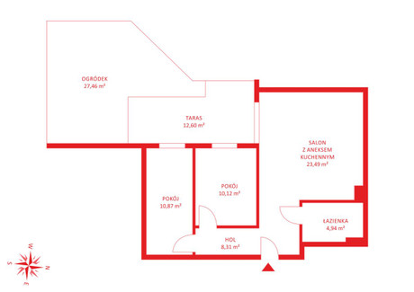 Mieszkanie na sprzedaż - Szymona Czechowicza Pogórze, Gdynia, 59,66 m², 608 532 PLN, NET-PH125810