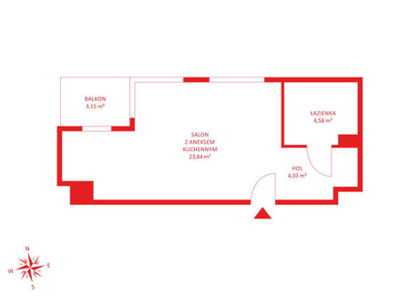 Mieszkanie na sprzedaż - Rybaki Górne Śródmieście, Gdańsk, 33,04 m², 848 156 PLN, NET-PH588845