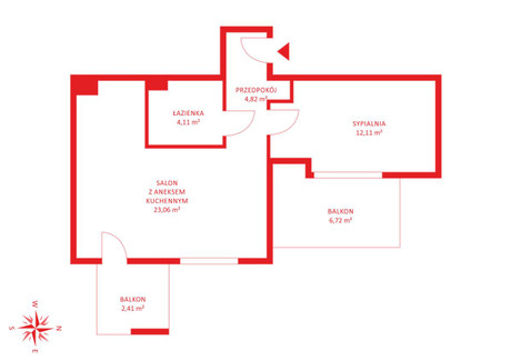 Mieszkanie na sprzedaż - Cygańska Góra Suchanino, Gdańsk, 44,7 m², 852 624 PLN, NET-PH812575