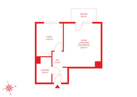 Mieszkanie na sprzedaż - Równoległa Włochy, Warszawa, Włochy, Warszawa, 45,17 m², 736 271 PLN, NET-PH828216