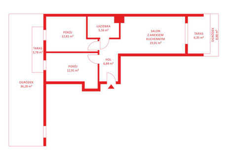 Mieszkanie na sprzedaż - Myśliwska Ujeścisko, Gdańsk, 57,63 m², 737 664 PLN, NET-PH378806