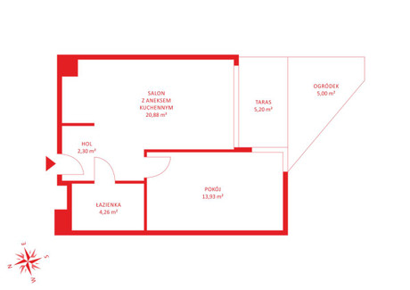 Mieszkanie na sprzedaż - Rybaki Górne Śródmieście, Gdańsk, 42,72 m², 897 120 PLN, NET-PH794168