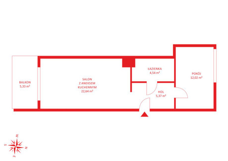 Mieszkanie na sprzedaż - Szymona Czechowicza Pogórze, Gdynia, 45,73 m², 514 462 PLN, NET-PH290032