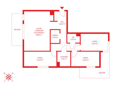 Mieszkanie na sprzedaż - Legnicka Siedlce, Gdańsk, 98,01 m², 1 460 349 PLN, NET-PH541030