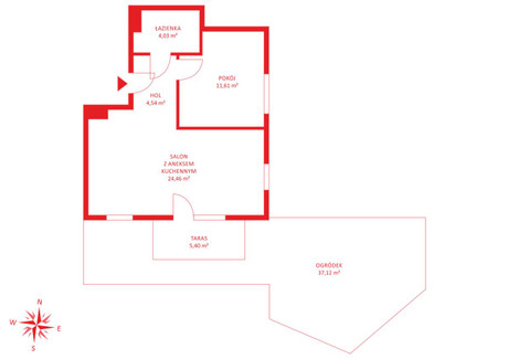 Mieszkanie na sprzedaż - Warszawska Ujeścisko, Gdańsk, 44,64 m², 604 872 PLN, NET-PH682335