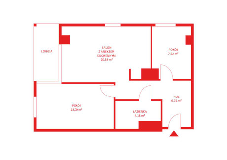 Mieszkanie na sprzedaż - Franciszka Rakoczego Piecki-Migowo, Gdańsk, 54,82 m², 860 125 PLN, NET-PH819527