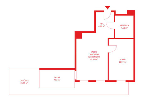 Mieszkanie na sprzedaż - Myśliwska Ujeścisko, Gdańsk, 37,6 m², 535 424 PLN, NET-PH594046