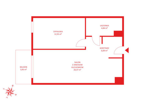 Mieszkanie na sprzedaż - Dolna Rumia, Wejherowski, 43,85 m², 419 000 PLN, NET-PH593961