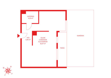 Mieszkanie na sprzedaż - Legnicka Siedlce, Gdańsk, 48,46 m², 775 360 PLN, NET-PH396127