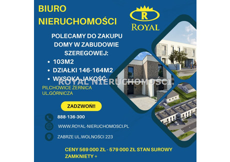 Dom na sprzedaż - Górnicza Żernica, Pilchowice, Gliwicki, 103,16 m², 569 000 PLN, NET-RYL-DS-9048