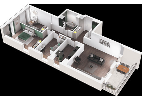 Mieszkanie na sprzedaż - ul. Polska 10 Mokotów, Warszawa, 94,62 m², inf. u dewelopera, NET-A006