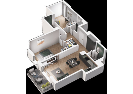 Mieszkanie na sprzedaż - ul. Polska 10 Mokotów, Warszawa, 70,63 m², inf. u dewelopera, NET-A010