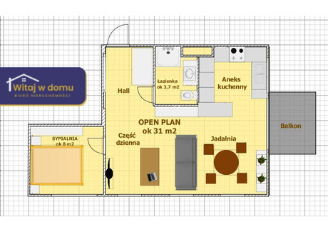 Mieszkanie na sprzedaż - Kielce, 43,74 m², 428 608 PLN, NET-56