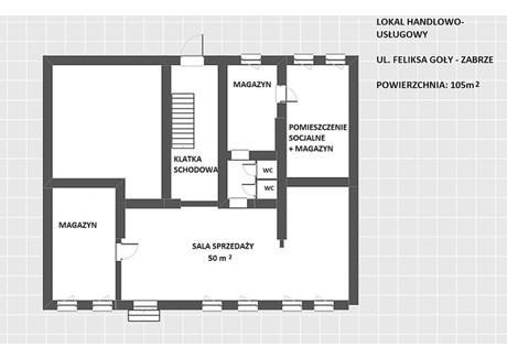 Lokal na sprzedaż - Feliksa Goły Biskupice, Zabrze, 105,13 m², 300 000 PLN, NET-145329921