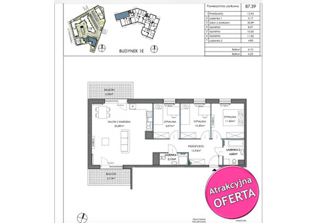 Mieszkanie na sprzedaż - Letnica, Gdańsk, 87,39 m², 1 223 460 PLN, NET-1046/CTN/MS-53169