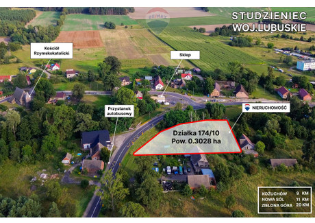 Działka na sprzedaż - Studzieniec, Kożuchów, Nowosolski, 3028 m², 144 000 PLN, NET-148/9148/OGS