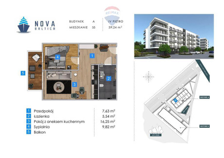 Mieszkanie na sprzedaż - Artyleryjska Kołobrzeg, Kołobrzeski, 40,02 m², 404 202 PLN, NET-72/13467/OMS