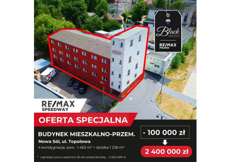 Lokal na sprzedaż - Topolowa Nowa Sól, Nowosolski, 1463 m², 2 400 000 PLN, NET-44/9148/OOS