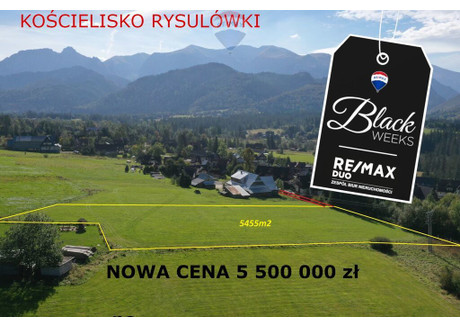 Działka na sprzedaż - Rysulówka, Kościelisko, Tatrzański, 5455 m², 5 500 000 PLN, NET-2562/2680/OGS