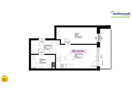 Mieszkanie na sprzedaż - Piotrków Trybunalski, Piotrków Trybunalski M., 44,78 m², 331 372 PLN, NET-MS-13800-1