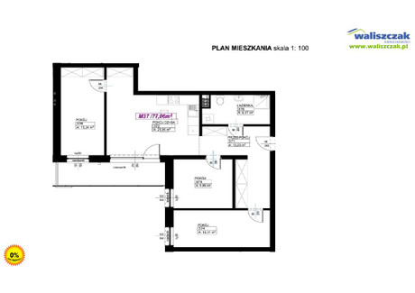 Mieszkanie na sprzedaż - Piotrków Trybunalski, Piotrków Trybunalski M., 77,06 m², 554 832 PLN, NET-MS-13801-1