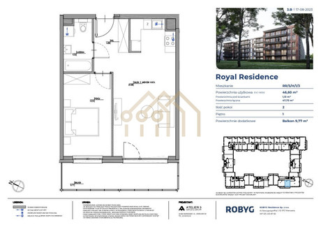 Mieszkanie na sprzedaż - Jerzego Holzera Wilanów, Warszawa, Wilanów, Warszawa, 46,6 m², 899 380 PLN, NET-WE637539