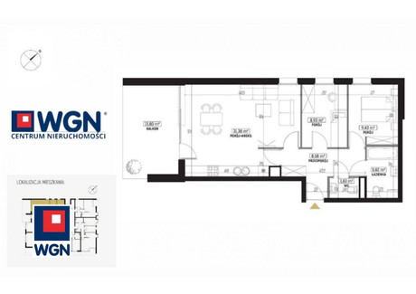 Mieszkanie na sprzedaż - Sławin Lublin, Lubelski, 65,27 m², 698 389 PLN, NET-1070088