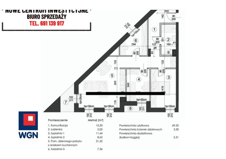 Mieszkanie na sprzedaż - Węglin Południowy Lublin, Lublin (Grodzki), 72,62 m², 682 628 PLN, NET-220088