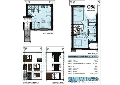 Mieszkanie na sprzedaż - Bohaterów Modlina Nowy Dwór Mazowiecki, 70,22 m², 621 970 PLN, NET-WIL534980