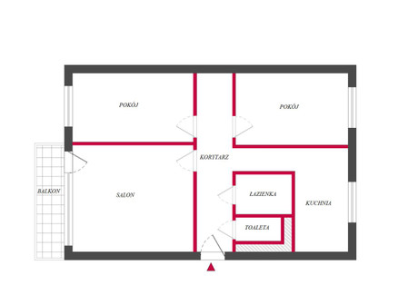 Mieszkanie na sprzedaż - Franciszkańska Doły, Łódź-Bałuty, Łódź, 57 m², 530 000 PLN, NET-TC917820