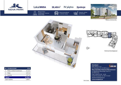 Mieszkanie na sprzedaż - Akademicka Łomża, 33,13 m², 253 445 PLN, NET-2122