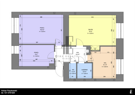 Mieszkanie na sprzedaż - Kopińska Ochota Stara Ochota, Ochota, Warszawa, 63,5 m², 1 015 000 PLN, NET-EC007966750999