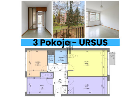 Mieszkanie na sprzedaż - Warszawska Ursus, Warszawa, Ursus, Warszawa, 48,5 m², 620 000 PLN, NET-EC007966191874