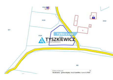 Działka na sprzedaż - Gowidlino, Sierakowice, Kartuski, 1357 m², 134 004 PLN, NET-TY204927