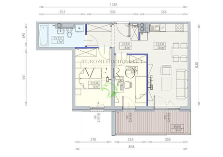 Mieszkanie na sprzedaż - Wrocław-Śródmieście, Wrocław, 55,4 m², 914 100 PLN, NET-702/14318/OMS