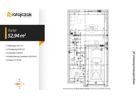 Dom na sprzedaż - Gowino, Wejherowo, Wejherowski, 101,24 m², 549 000 PLN, NET-R-395645