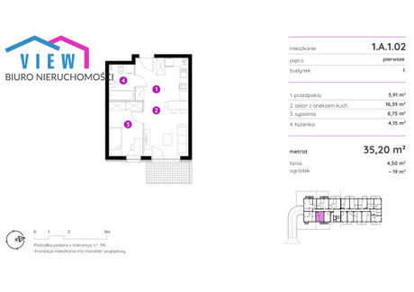 Mieszkanie na sprzedaż - Orunia, Gdańsk, 35,2 m², 414 137 PLN, NET-477/5952/OMS